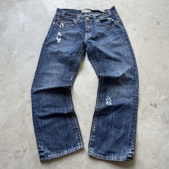 Mek Denim Other - MEK Denim Jeans Mens 34x32 Blue Minsk Boot Cut Distressed Faded Skater Pockets